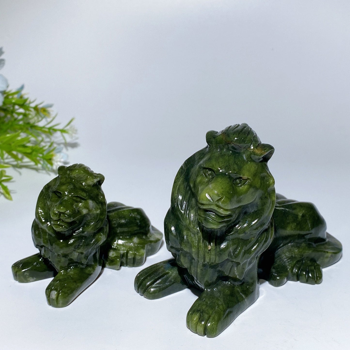 Serpentine Lion Carving Crystal Healing Bulk Wholesale