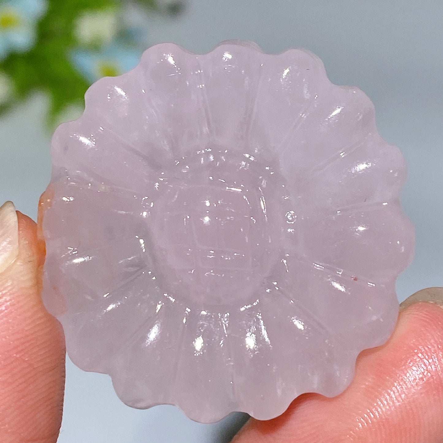 1.3" Crystal Sunflower Carving Crystal Healing Bulk Wholesale