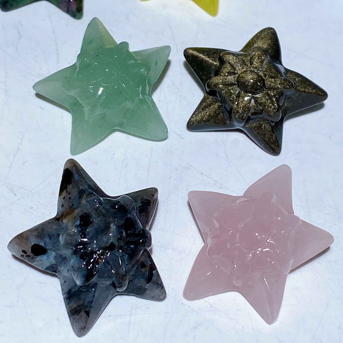 1.1" Crystal Staryu Pokemon Series Carving Crystal Healing Bulk Wholesale