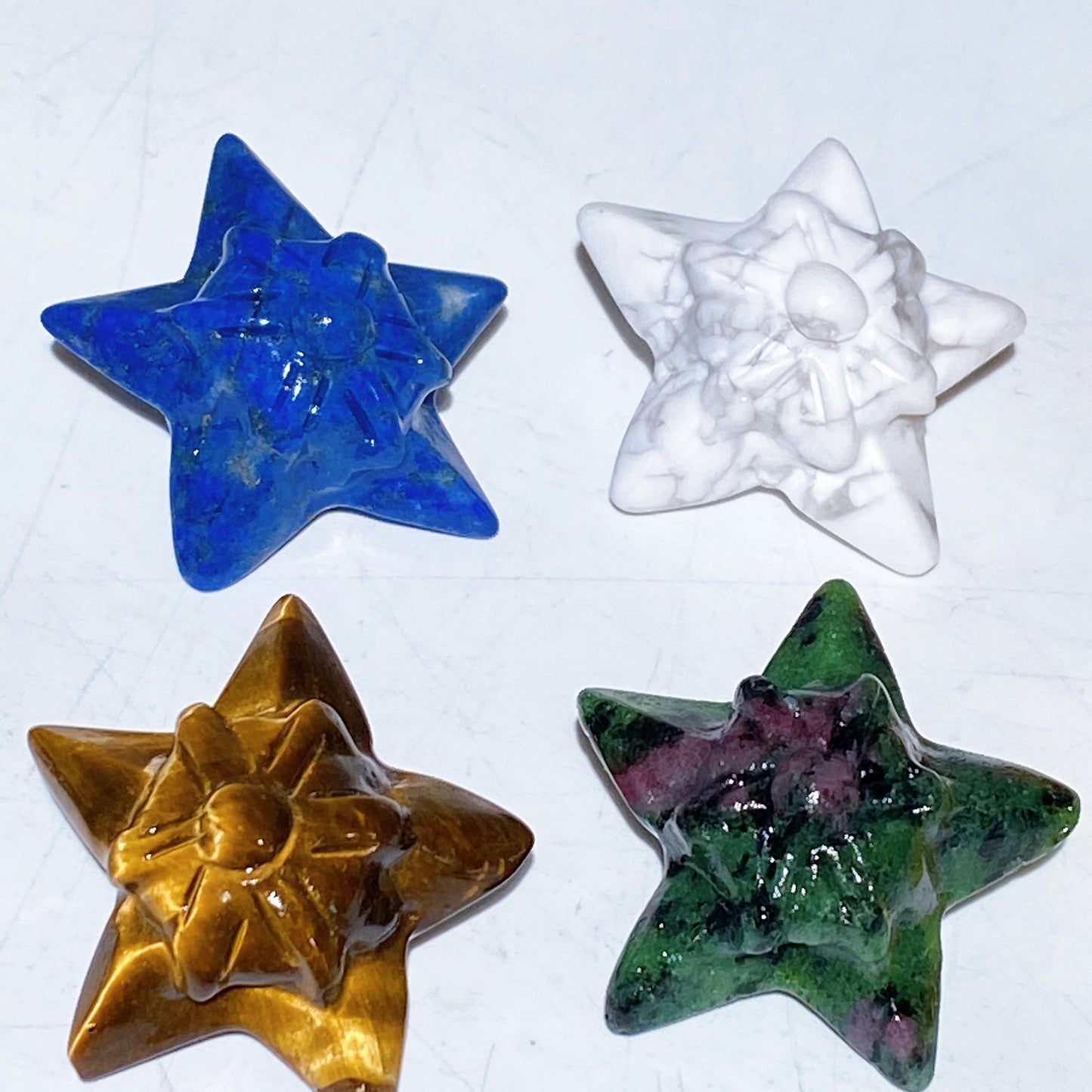 1.1" Crystal Staryu Pokemon Series Carving Crystal Healing Bulk Wholesale