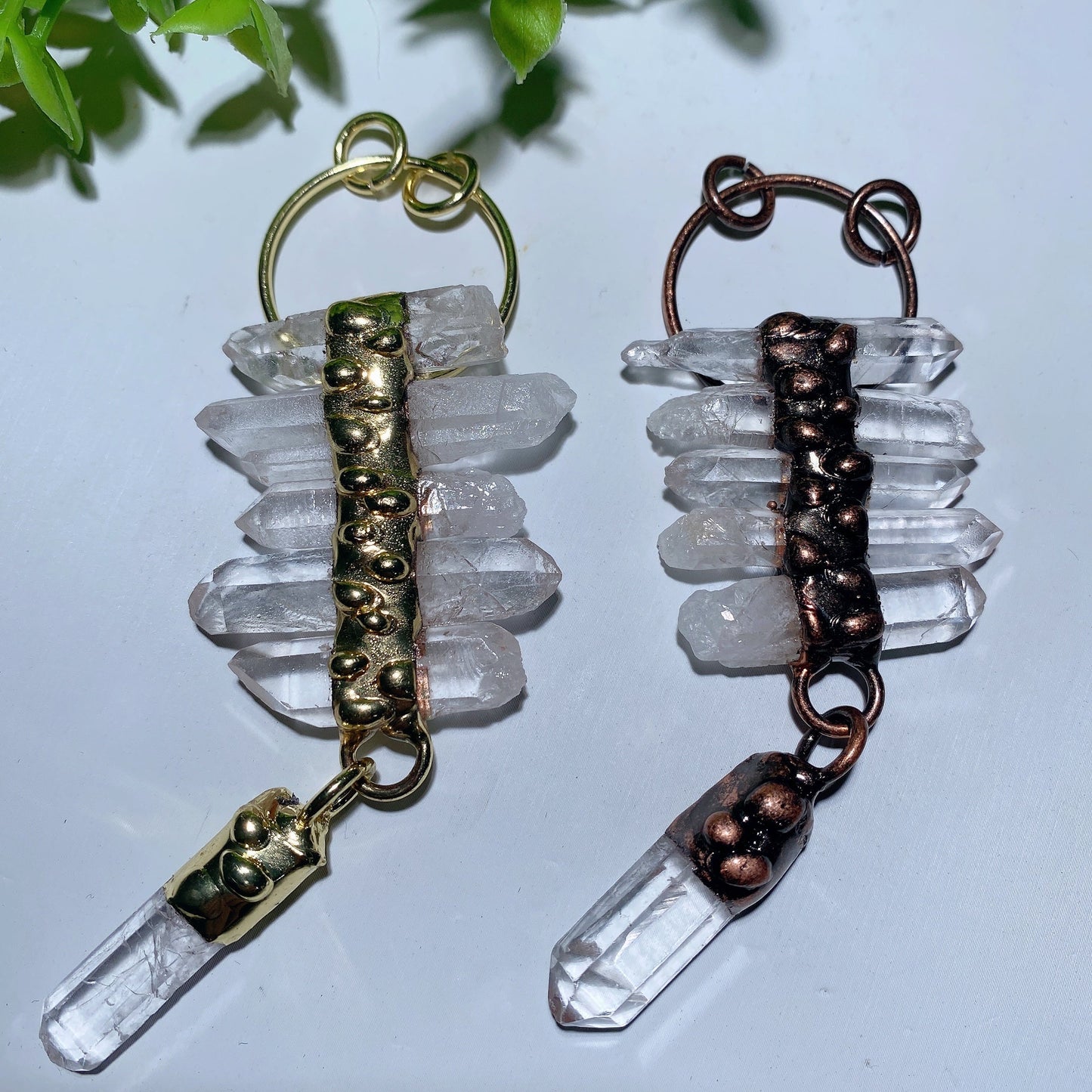 4.2" Clear Quartz Pendant Bulk Wholesale