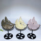 4.0"-4.4" Crystal Wolf On Moon Carving with Stand Crystal Healing Bulk Wholesale