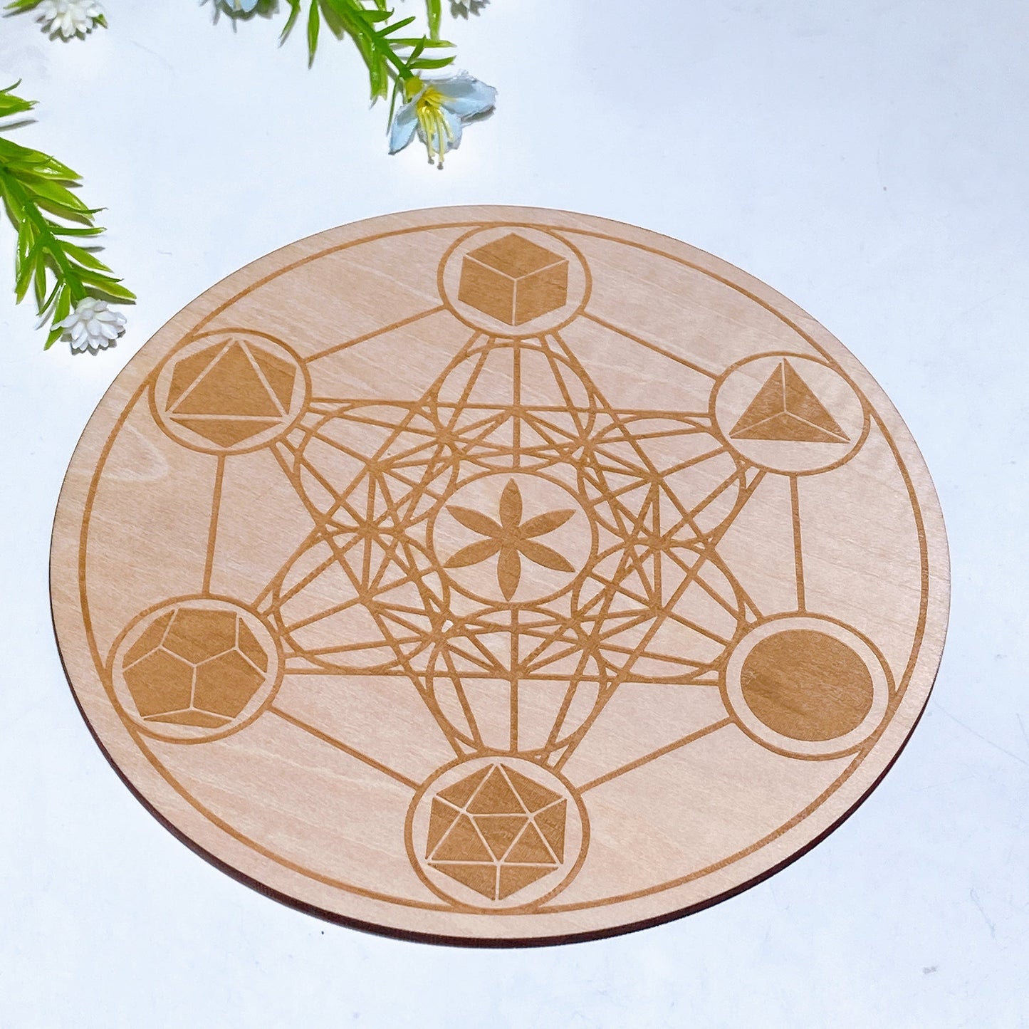 Wooden Pendulum  Divination Plate Crystal Healing Bulk Wholesale