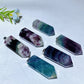 1.4" Feather Fluorite Point Crystal Healing Pendant Bulk Wholesale