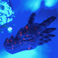 6.2" UV Reactive Ruby In Kyanite Dragon Head Carving Crystal Healing Bulk Wholesale