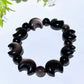 Silver Obsidian Moon Bracelet Crystal Healing Bulk Wholesale