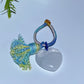 Crystal Heart with Rope Tassels Key Chain Crystal Healing Bulk Wholesale
