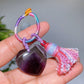 Crystal Heart with Rope Tassels Key Chain Crystal Healing Bulk Wholesale