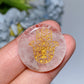 24mm Crystal Round Slab with Chakra Hand Printing Crystal Healing Bulk Wholesale