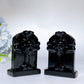 2.0" Black Obsidian Headdstone Tombstone Carving Crystal Healing Bulk Wholesale