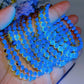 4mm UV Reactive Bule Amber from Mexico Bracelet Crystal Healing Bulk Wholesale