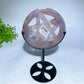 3.8" Crystal Pentacle Carving with Stand Crystal Healing Bulk Wholesale