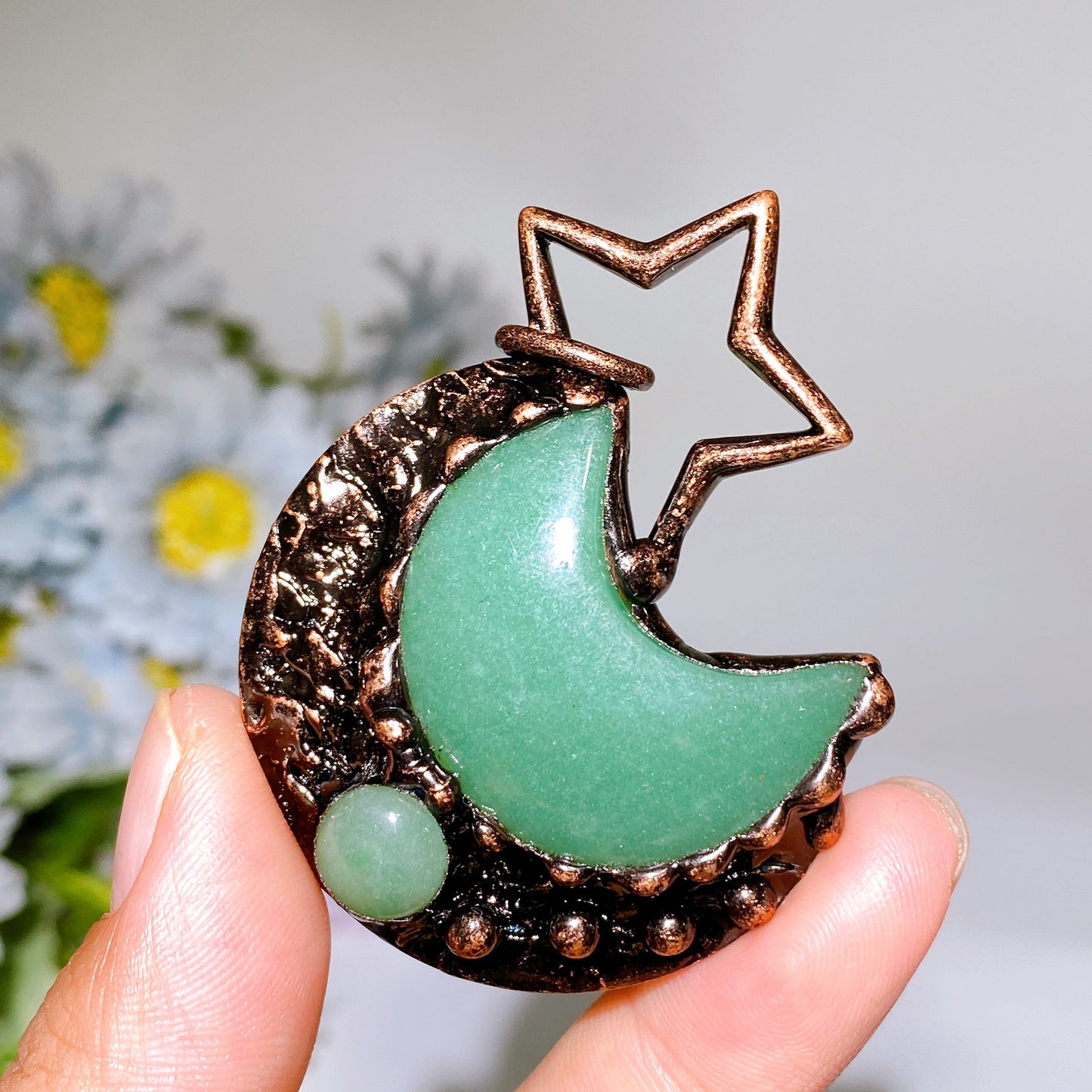 Crystal Moon & Star Pendant Bulk Wholesale