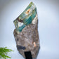 Large Unique Aquamarine in Quartz Specimen with Stand Crystal Healing