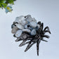 2.4" Crystal Chips Metal Spider Free Form Crystal Healing Bulk Wholesale