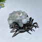 2.4" Crystal Chips Metal Spider Free Form Crystal Healing Bulk Wholesale