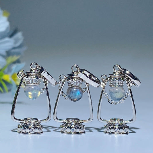 Labradorite Lamp Shape Pendant Crystal Healing Bulk Wholesale