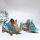 Caribbean Calcite Sky Blue Wild Boar Family Carving Crystal Healing Bulk Wholesale