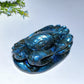 4.2" Unique Labradorite Crab Carving Crystal Healing Bulk Wholesale