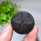 30mm Schungite Round Slab with Double Sides Tape Crystal Healing Bulk Wholesale