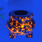 2.4" Black Obsidian Yooperlite Pot Carving Crystal Healing Bulk Wholesale