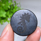 30mm Schungite Round Slab with Double Sides Tape Crystal Healing Bulk Wholesale