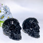 3.6" Black Obsidian Skull Carving Crystal Healing Bulk Wholesale