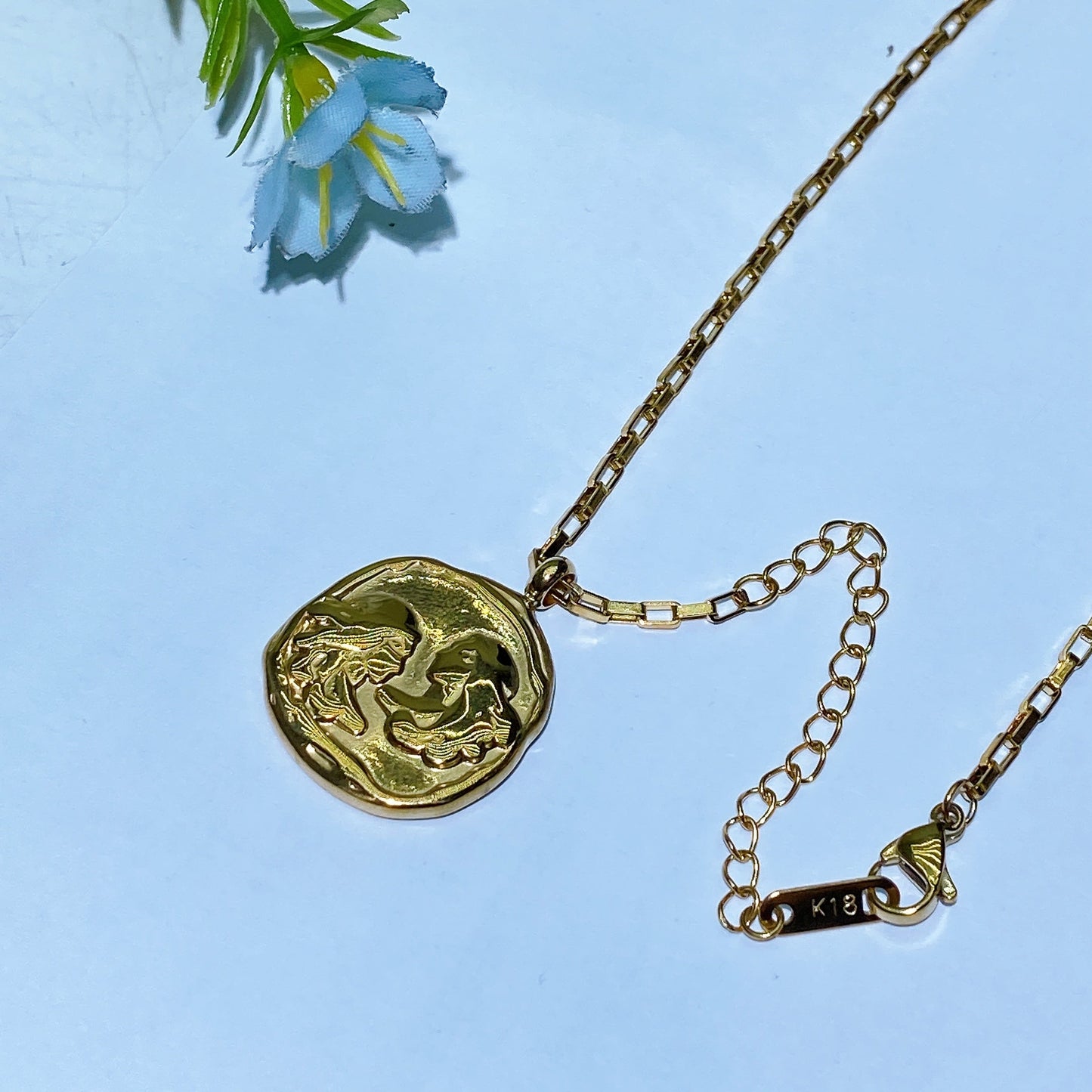 12 Constellations Golden Color Necklace Crystal Healing Bulk Wholesale