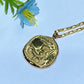 12 Constellations Golden Color Necklace Crystal Healing Bulk Wholesale