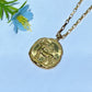 12 Constellations Golden Color Necklace Crystal Healing Bulk Wholesale