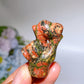1.7" Crystal Finger Heart Carving Crystal Healing Bulk Wholesale