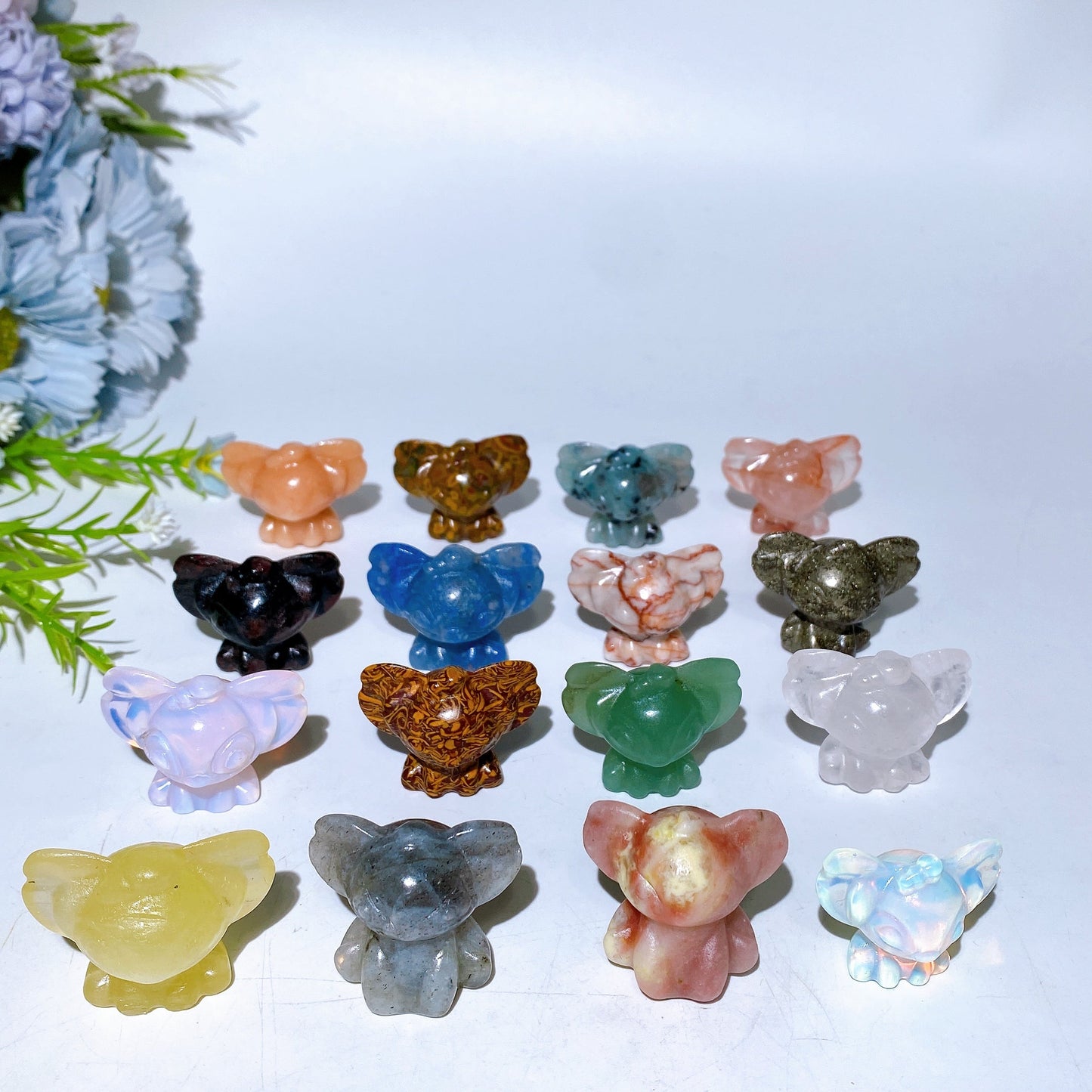 1.5" Crystal Stitch Carving Crystal Healing Bulk Wholesale