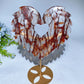 Crystal Heart Wings with Stand Crystal Healing Bulk Wholesale