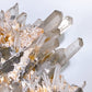 Large Unique Smoky Quartz Grow with Calcite Cluster Specimen with Stand Crystal Healing Bulk Wholesale
