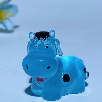 1.1" Luminous Cow Carving Crystal Healing Bulk Wholesale