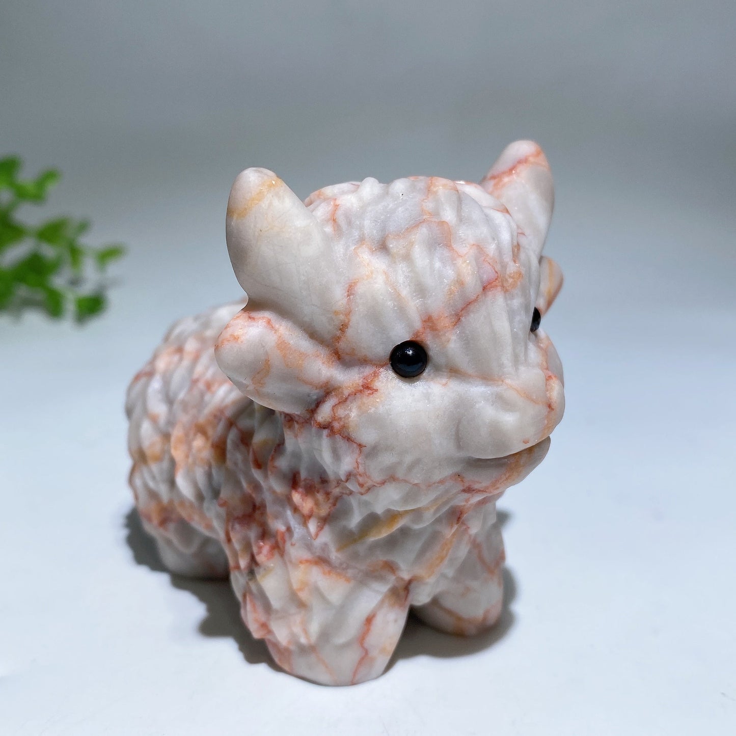 3.2" Crystal Cattle Carving Crystal Healing Bulk Wholesale