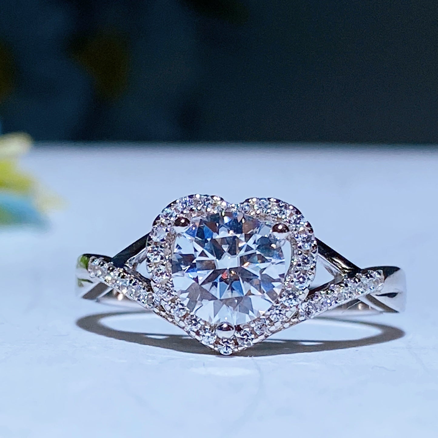 Moissanite Ring Fixed Size Crystal Healing Bulk Wholesale