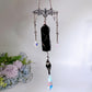 Black Obsidian Point with Bat Decor Suncatcher Crystal Healing Bulk Wholesale