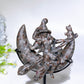 Crystal Witch Moon Carving with Stand Crystal Healing Bulk Wholesale