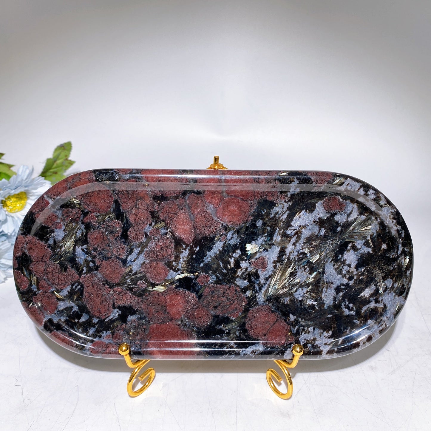 Labradorite Astrophyllite Plate Carving Crystal Healing Bulk Wholesale