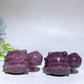 2.4" Purple Mica Pokemon Weezing Carving Crystal Healing Bulk Wholesale