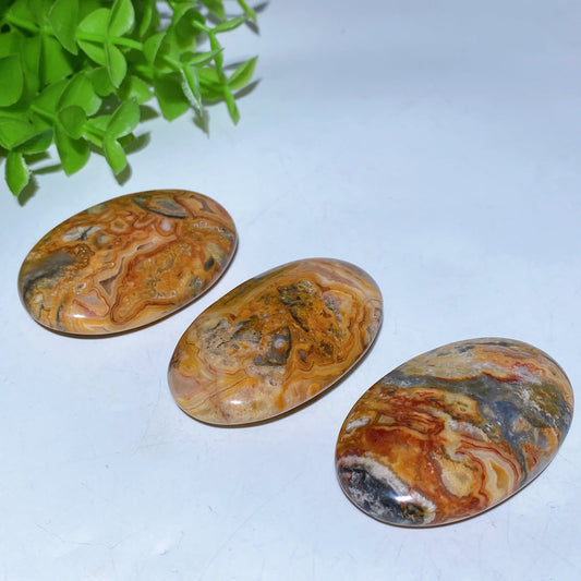 2.2" Crazy Agate Palm Stone Crystal Healing Bulk Wholesale