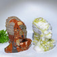 6.2" Jade Indian Bust Carving Crystal Healing Bulk Wholesale