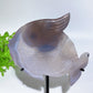 Druzy Agate Fish Carving with Stand Crystal Healing Bulk Wholesale
