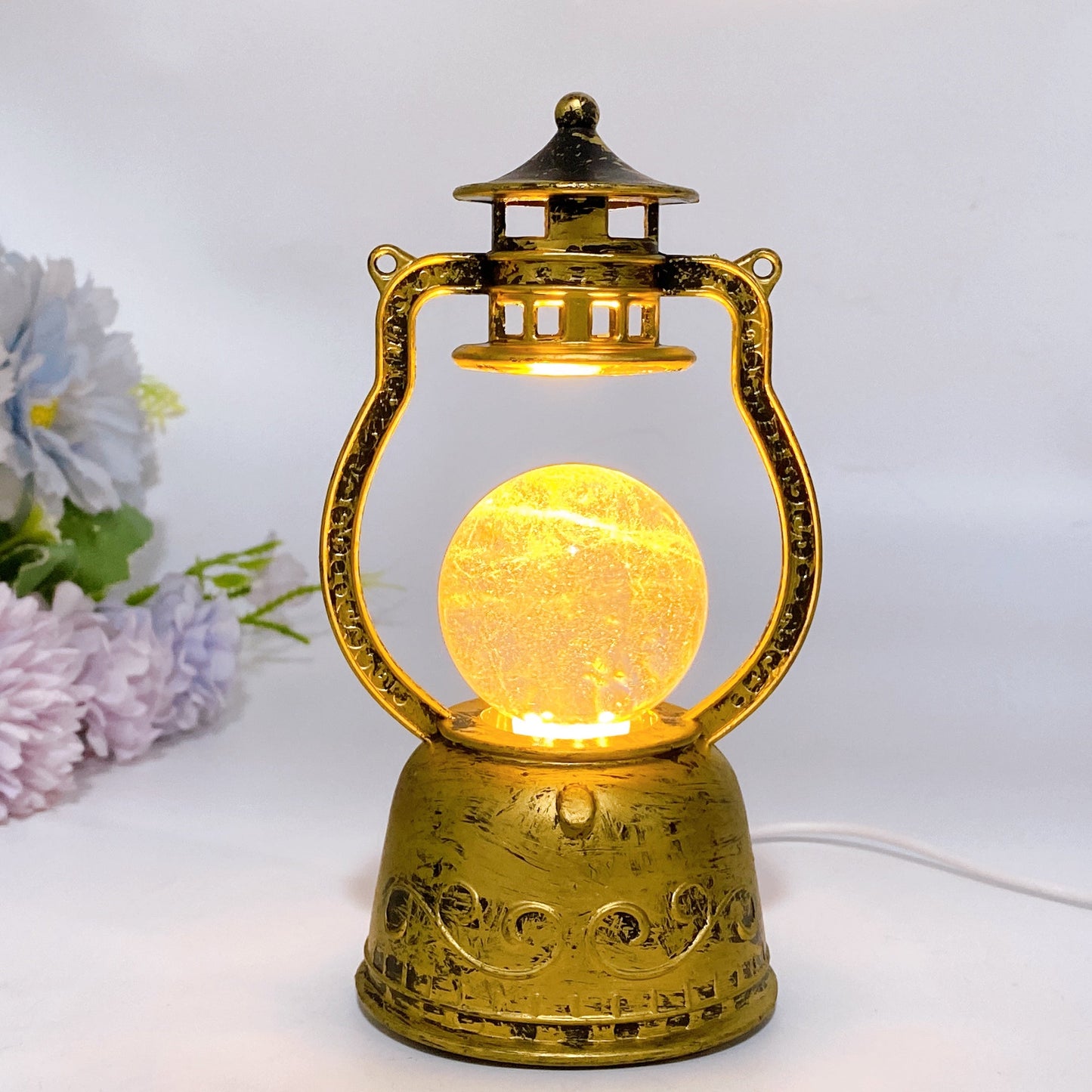 Crystal Ball Rotating Lamp Crystal Healing Bulk Wholesale