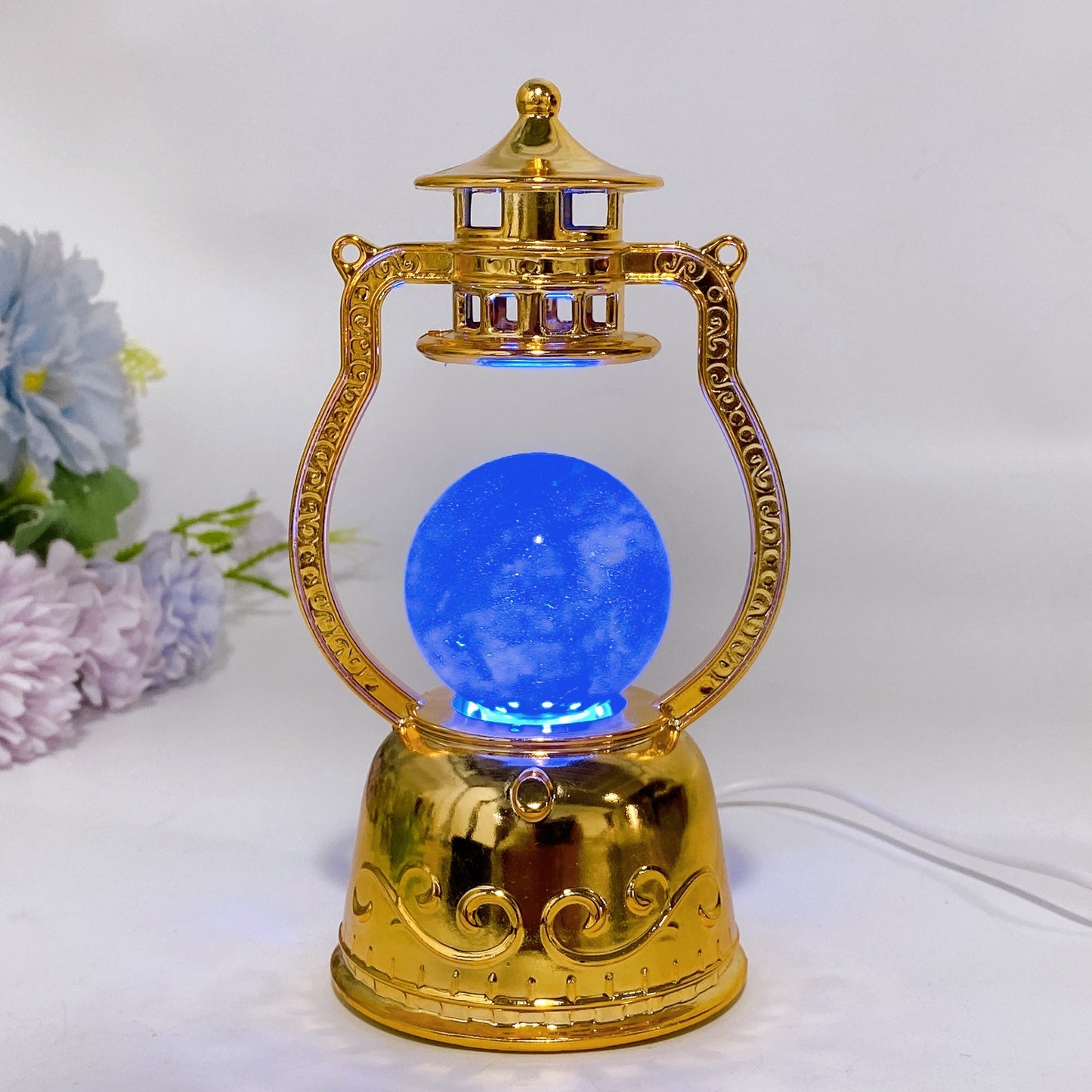 Crystal Ball Rotating Lamp Crystal Healing Bulk Wholesale