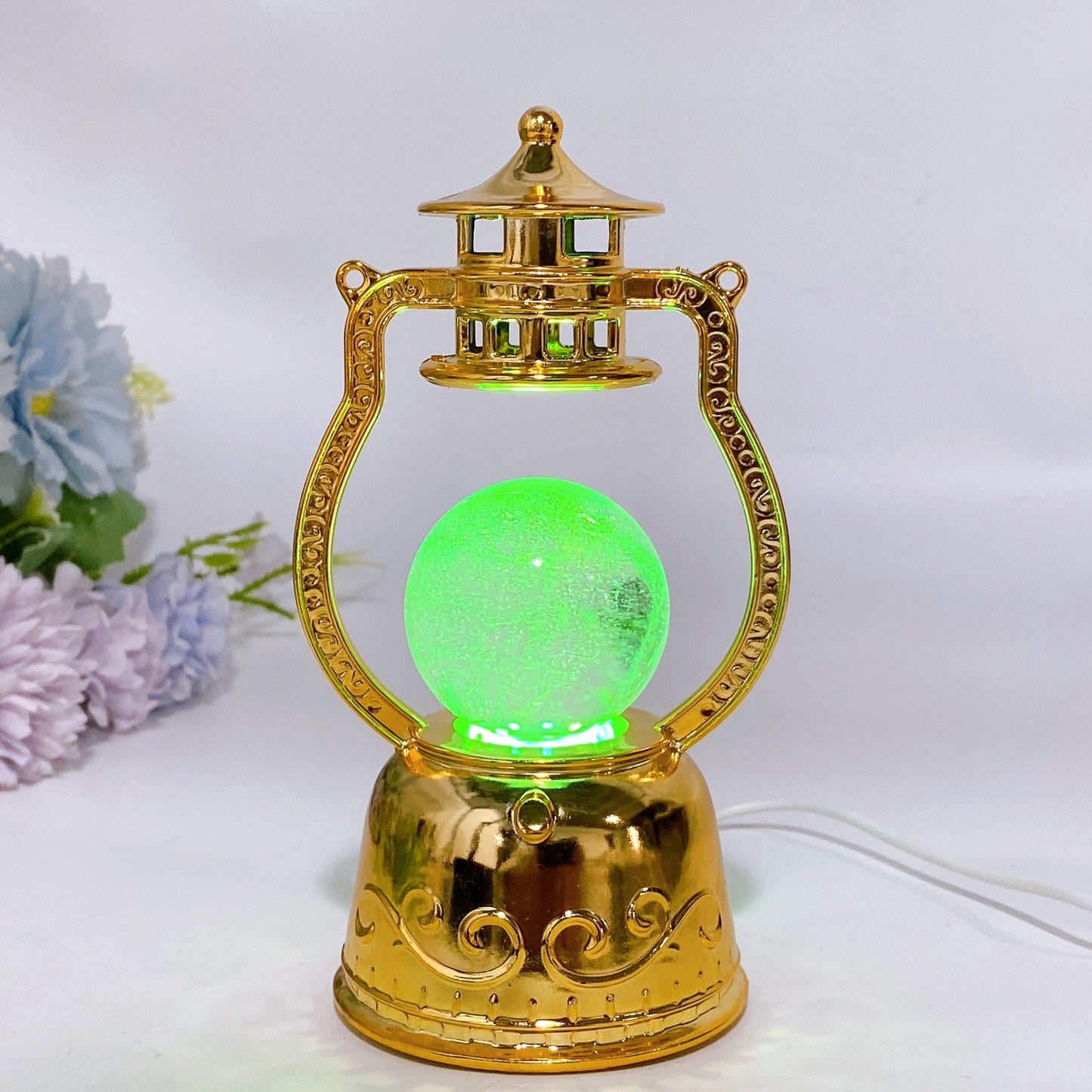 Crystal Ball Rotating Lamp Crystal Healing Bulk Wholesale