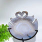 Druzy Agate Swan Carving with Stand Crystal Healing Bulk Wholesale