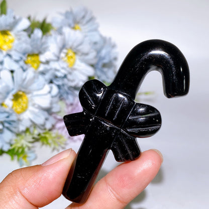 3.1" Crystal Candy Cane Carving Crystal Healing Bulk Wholesale