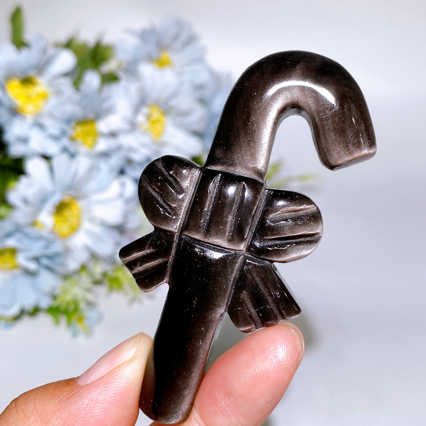 3.1" Crystal Candy Cane Carving Crystal Healing Bulk Wholesale